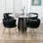 Uresti 17.75'' H Tufted Upholstered Metal Armchair-477132650-515900541