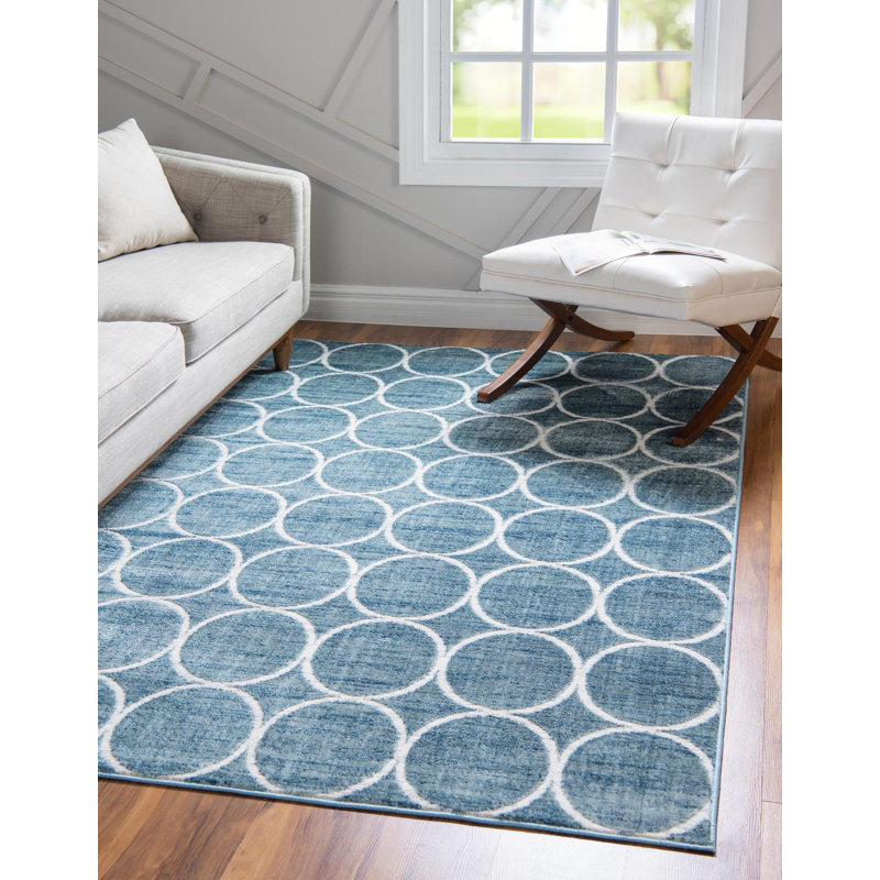 Linares Geometric Hand Woven Area Rug, Rectangle 152 x 244cm