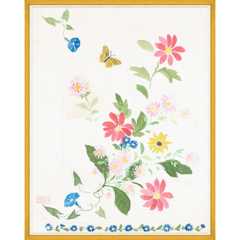 Habitat Naturelle 2 Print by Paule Marrot, Gold Framed, 54" H x 43" W x 1.25" D