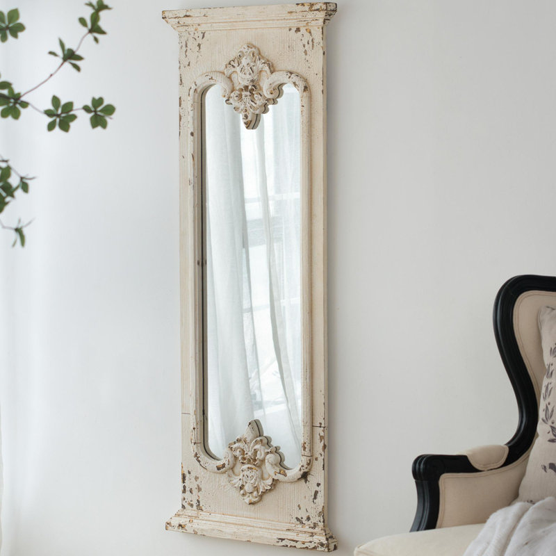 Miroir pleine grandeur avec cadre en bois