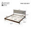 Base de lit plateforme en bois d'hévéa de qualité supérieure-73206371-73206381