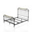 Stacie Metal Spindle Bed with Antique Gold Accents-512787268