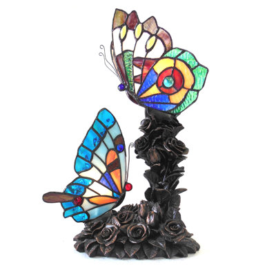 Marable 17'' No Subject Themed Lighted Art Glass