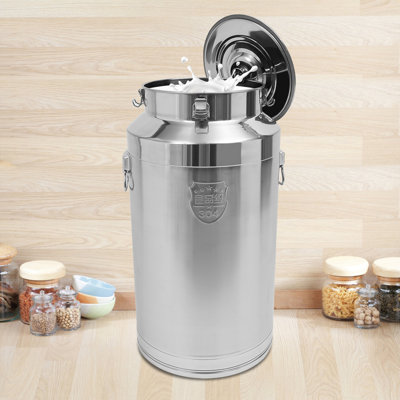 88L 304 Stainless Steel Milk Jug, Milk Can, Sealed Bucket