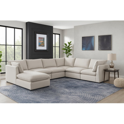 Tupman Upholstered U-Shaped Sectional Reversible