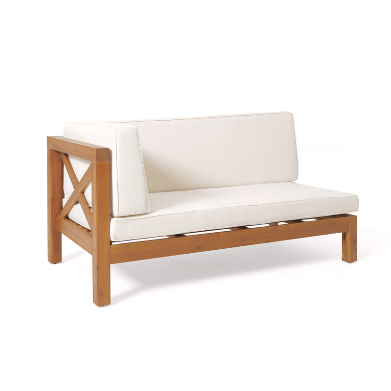 BANC D'ANGLE GAUCHE EN X