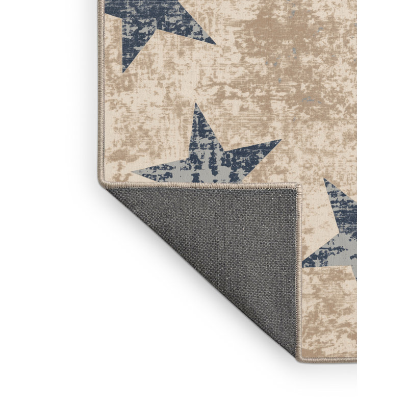 Tapis moelleux moelleux et moelleux abstrait moderne et contemporain Faulk, 6 x 9