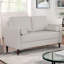 Contemporary Style 1Pc Loveseat With Pillows
