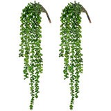 Artificial Succulents Hanging Faux Plants Fake String of Pearls