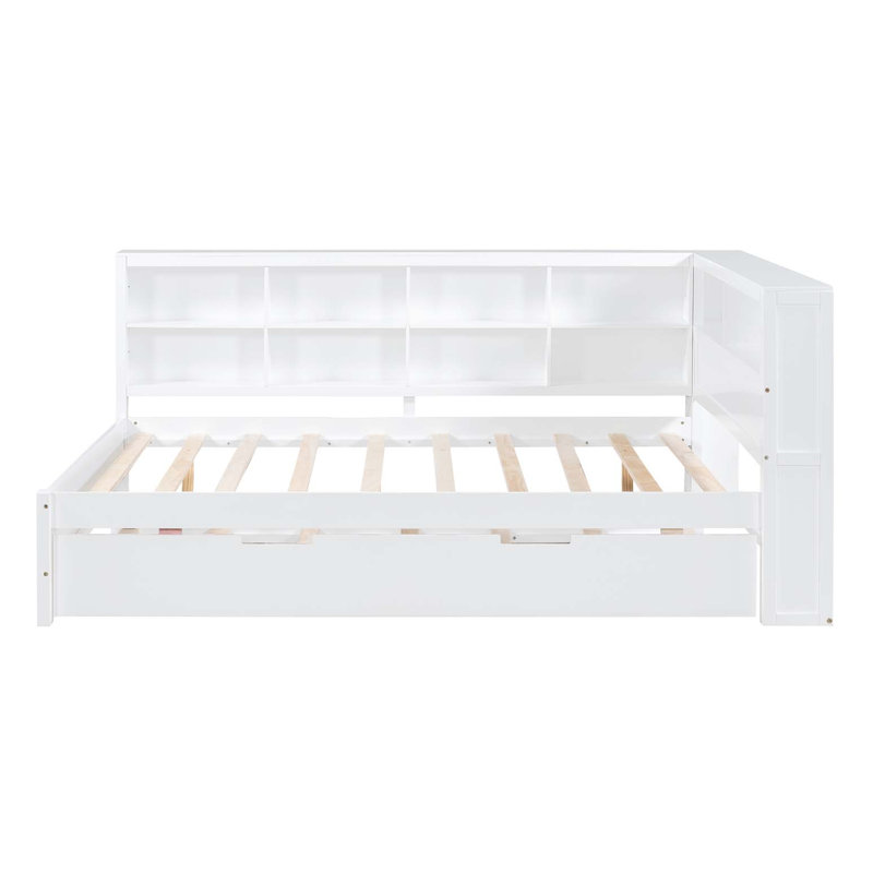 Lit de jour Burnadine, Lit double, Blanc
