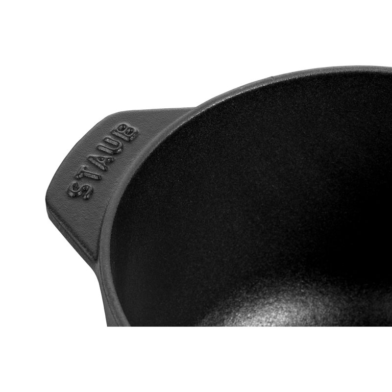 Petit four français en fonte Staub, Noir mat, 1,84 pinte