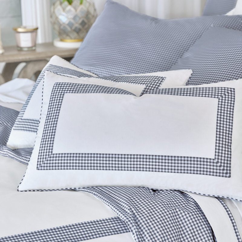 Malaya Lumbar Pillow Cover & Insert, Navy