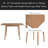 29"- 45" Extendable Dining Table For 4, Folding Kitchen Table With Rubberwood Legs, Space-Saving Dinner Table For Living Room, Kitchen, Dining Room, Small Space-1330952013