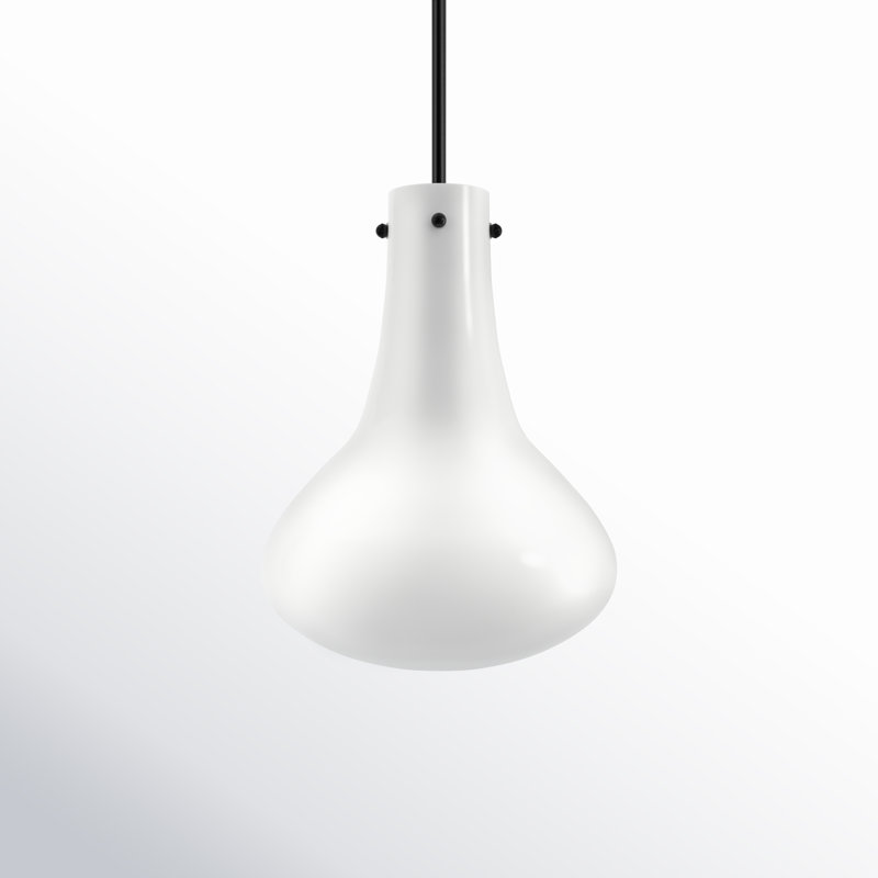 Yuri 1 - Light Single Pendant, Blackened Bronze