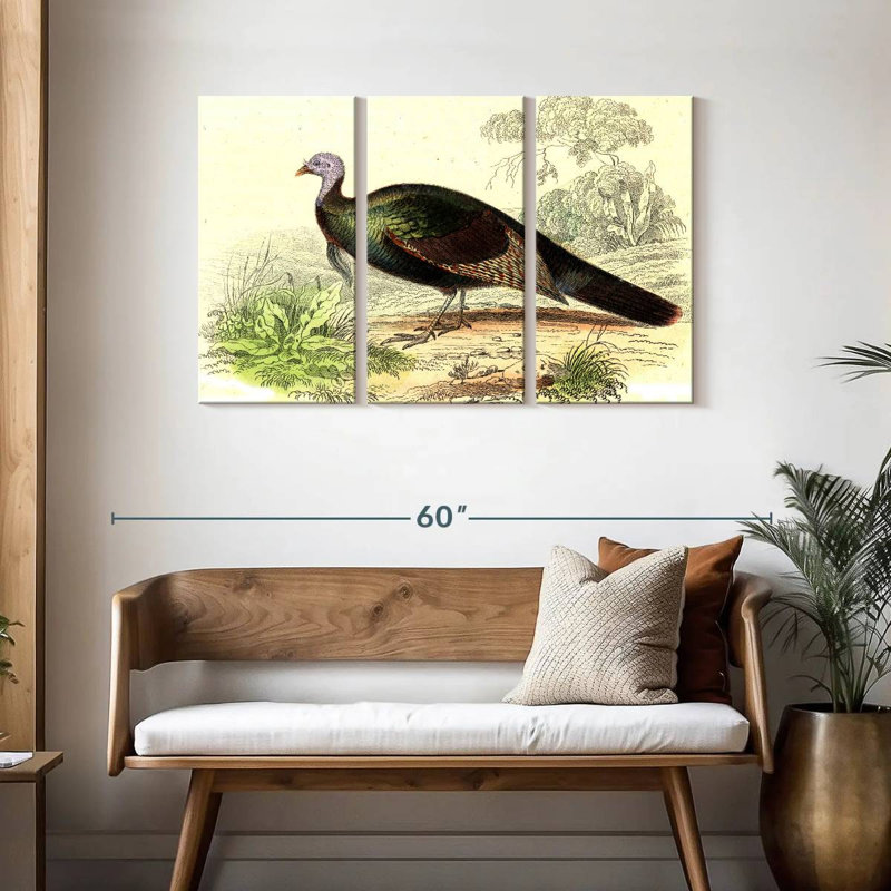 Brampt Wild Turkey, 28" H x 45" W