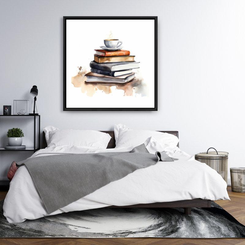 Calming Books - Toile décorative encadrée