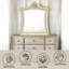 Miroir Lucienne avec DEL en beige