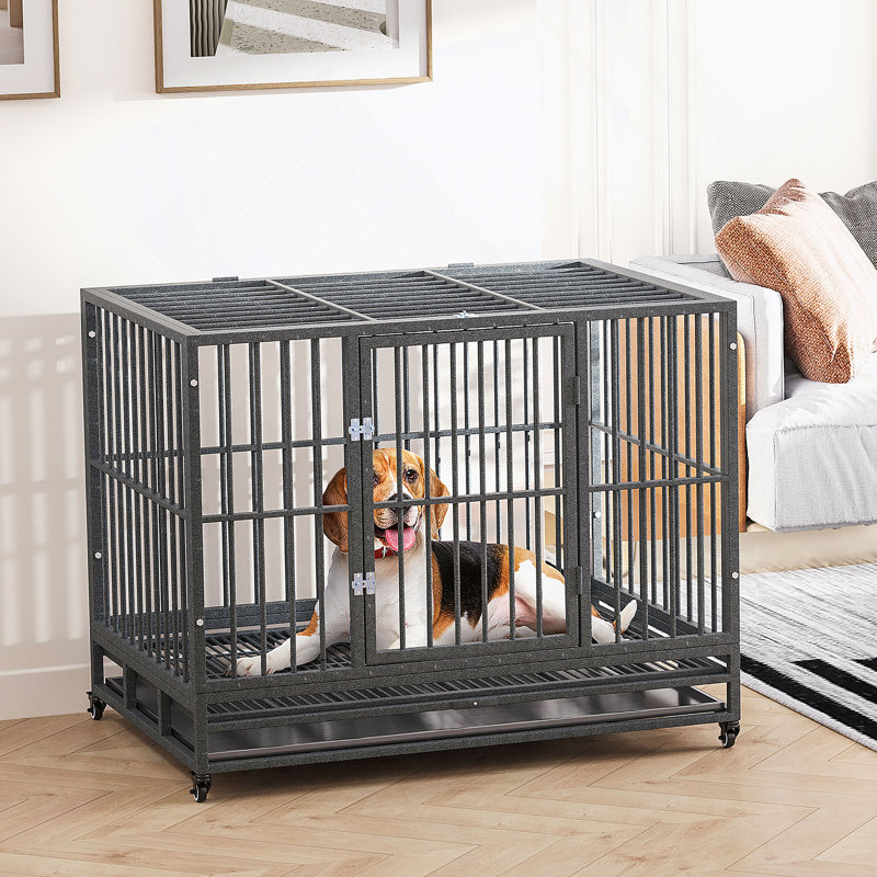 Dog Crate Furniture, Dog House, Grey