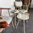 Set Of 3 Round Pastel Colour Nesting Tables