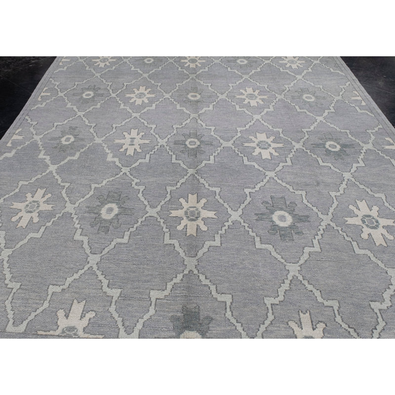 Tapis turc Oushak fait à la main 8 pi 3 po x 10 pi 2 po