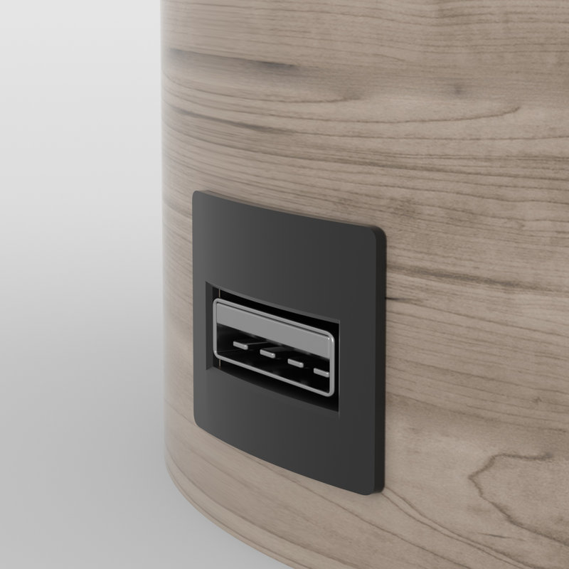 Coleridge Resin Glass USB Table Lamp
