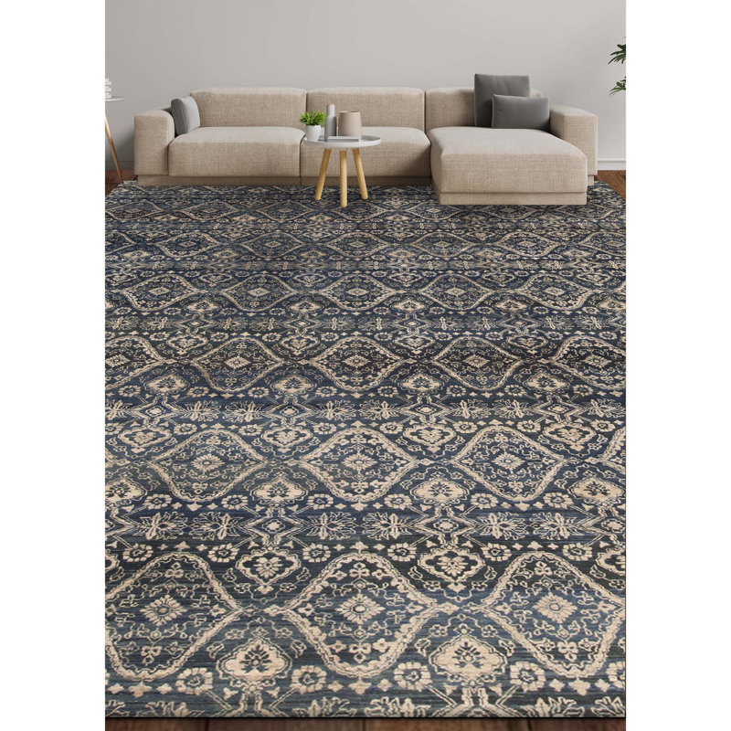 Hand Woven Wool Geometric Area Rug