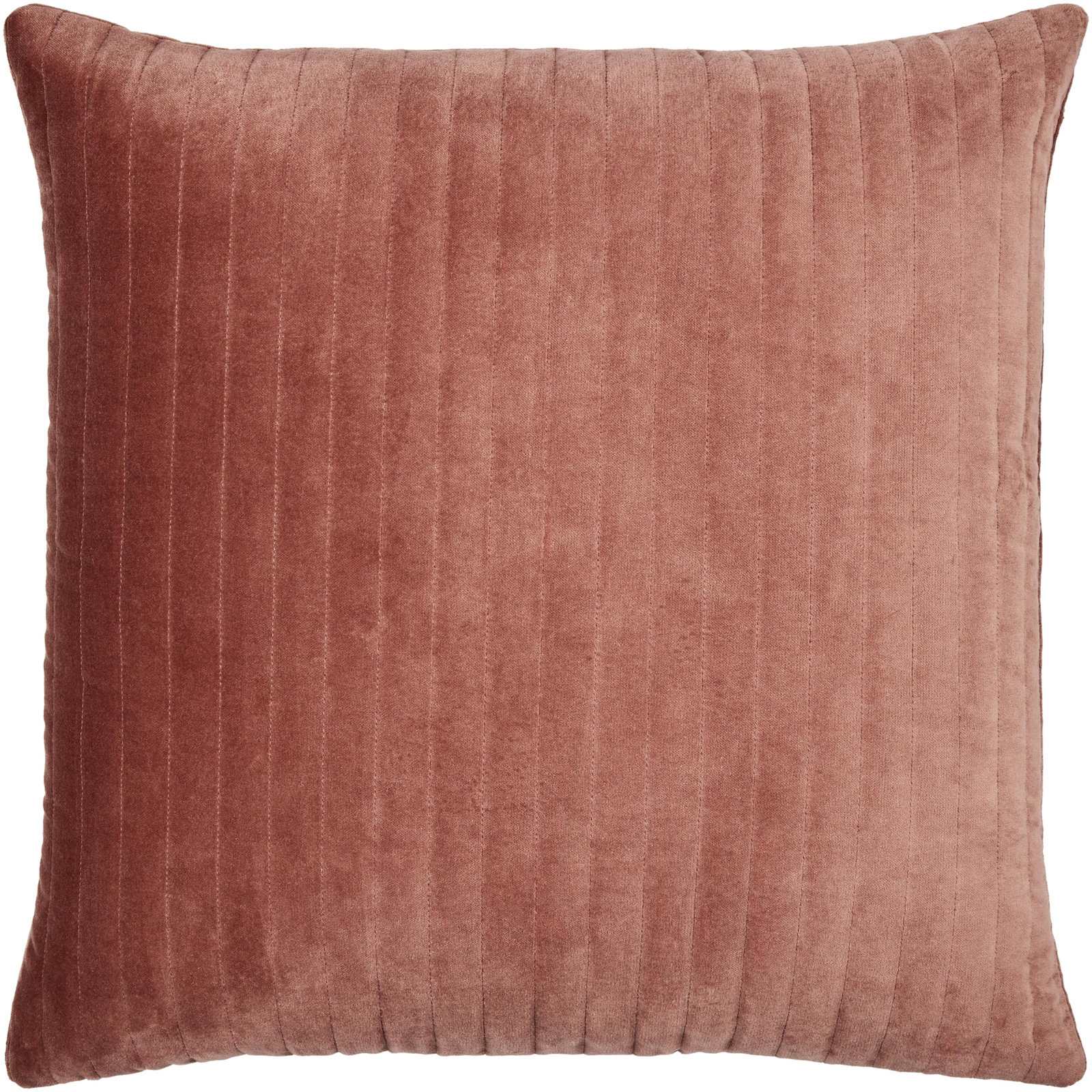 Beirne Throw Pillow, 20" x 20", Dark Brown, Down