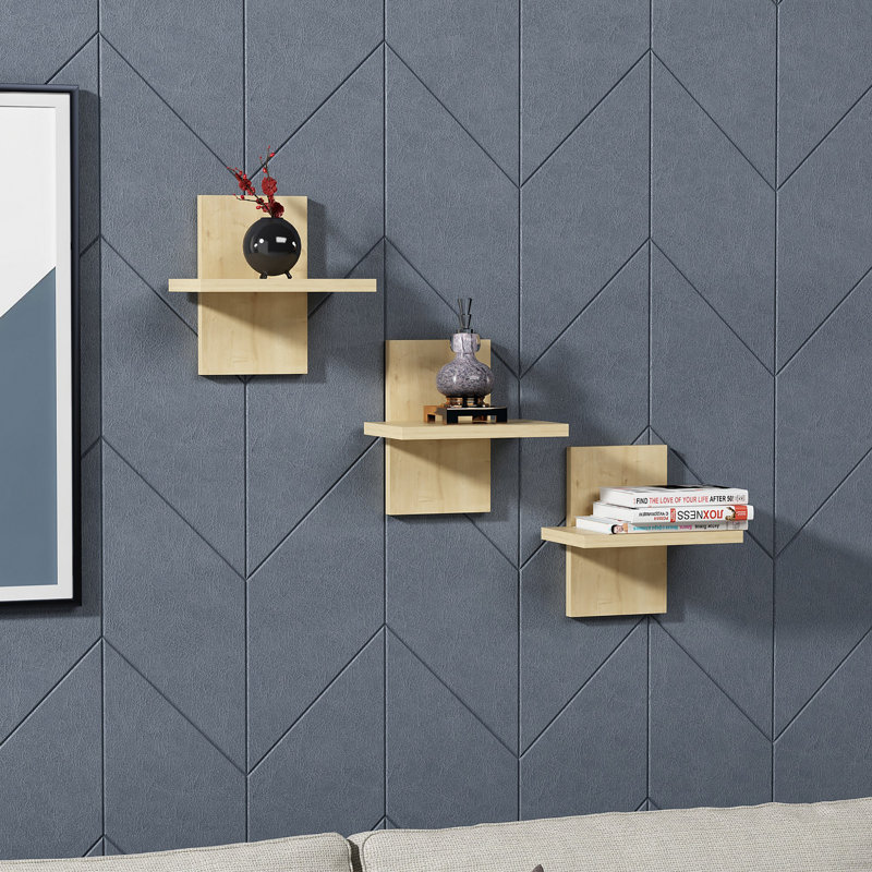 Locelso Floating Shelf, Natural