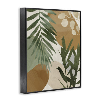 Southwestern Tropical Leaves Framed Giclee, design by Amber Sterling