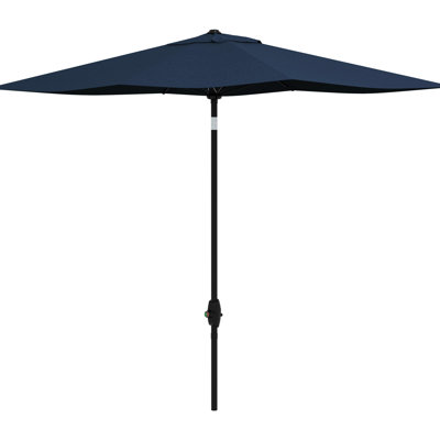 Parasol de patio bleu rectangulaire 6,5 pi x 10 pi Voja