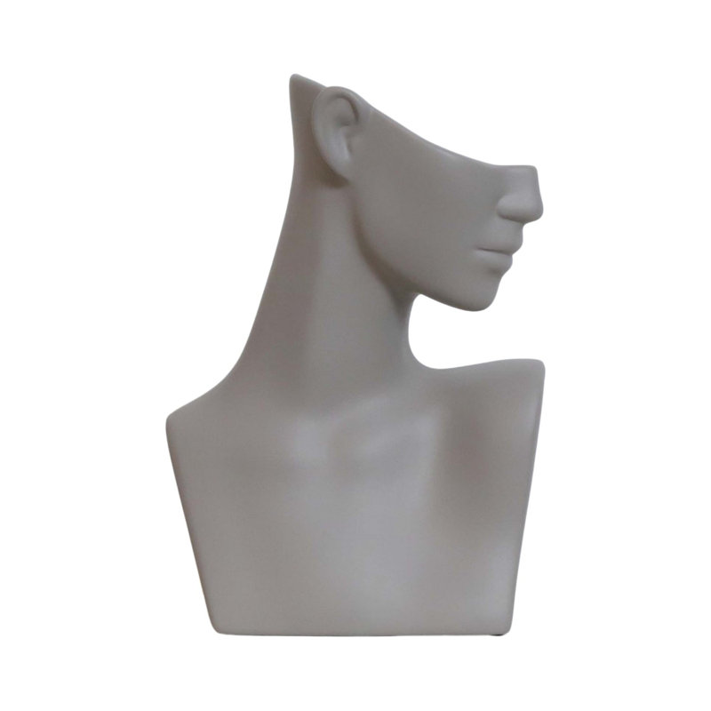 Cyna Ceramic / Porcelain Table Vase, Grey