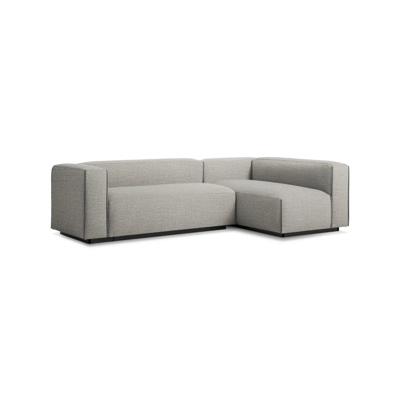 Cleon Modular Sectional, Maharam Meld in Panda, Left Hand Facing