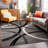 Devonshire Abstract Gray/Black/Ivory Area Rug-1670106099
