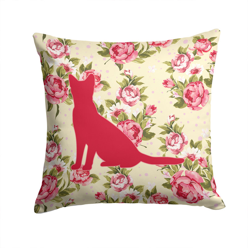  Coussin 14 "Cat Shabby Elegance, Jaune clair