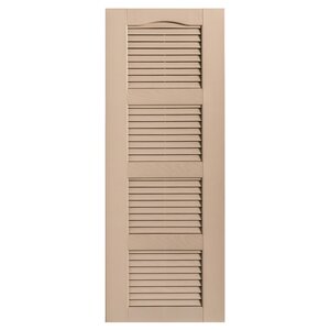 Cathedral Top Four-style Open Louver Shutters Pair  32x78