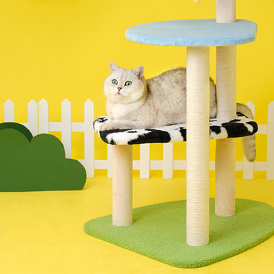 Structure d'escalade simple en velours de lin