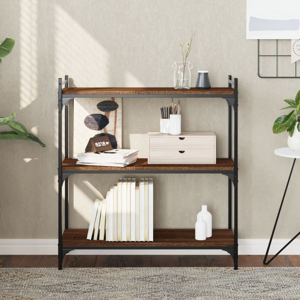 Aaleigha 86cm H x 30cm W Metal Standard Bookcase