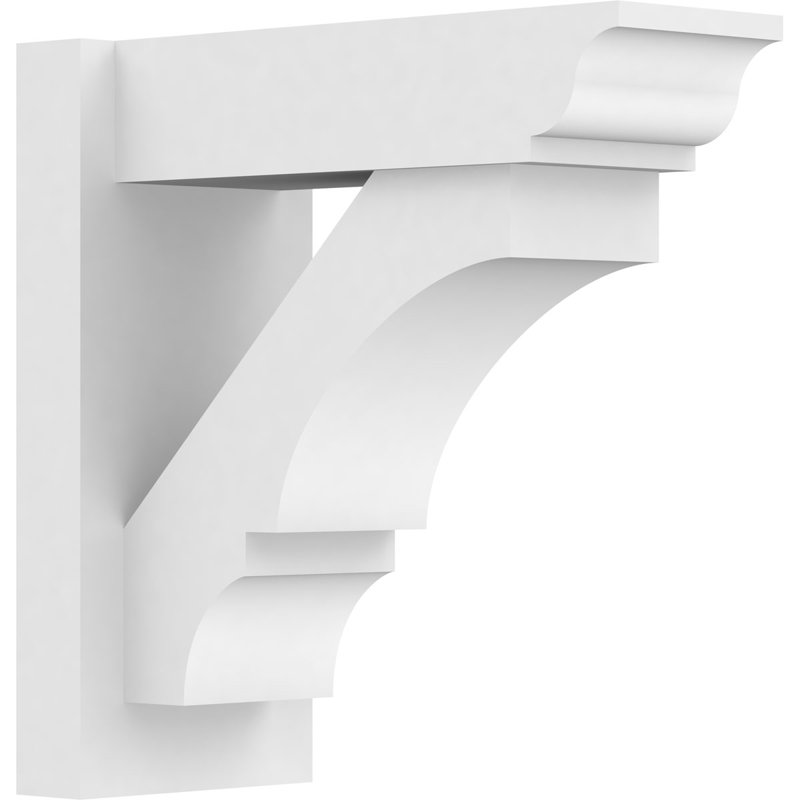 Persienne balboa en PVC de qualité architecturale avec extrémités traditionnelles Balboa, L 7 po, H 16 po x P 16 po