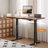 Brown Rectangular Hight adjustable Solid Wood desk-108431539