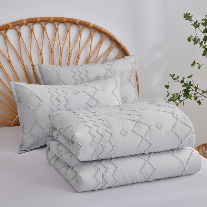 Comforter, Queen Comforter + 2 Additional Pieces, Gray