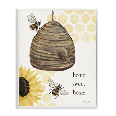 «Sweet Home on Honeycomb», art de la giclée encadrée par Julia Purinton