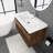 36'' Single Bathroom Vanity with Resin Top-494276975