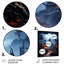 Moonlit Cliffside Mistery Landscape III - lune, art mural en métal-1093509001