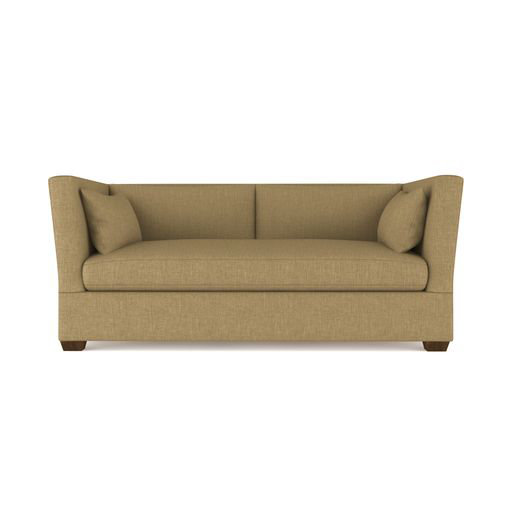 Rivington Flare Square Track-Arm Loveseat, Vintage Leather Pumice, 31" H x 72" W x 37" D, Weathered
