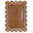 Rattan Scalloped Mirror