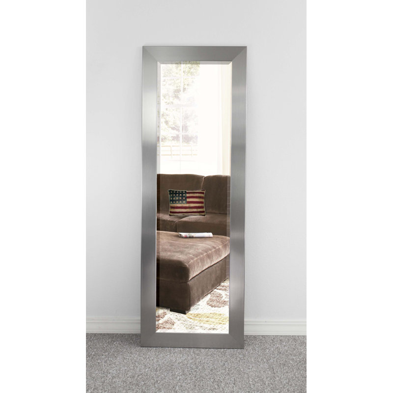Miroir pleine longueur Eladia, Nickel brossé