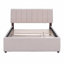 Lit plateforme tapissier avec lit gigogne double Teddy-617074058