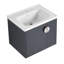 Meuble-lavabo 24 po avec lavabo, pour petite salle de bain, meuble-lavabo avec porte à fermeture en douceur-1951623811