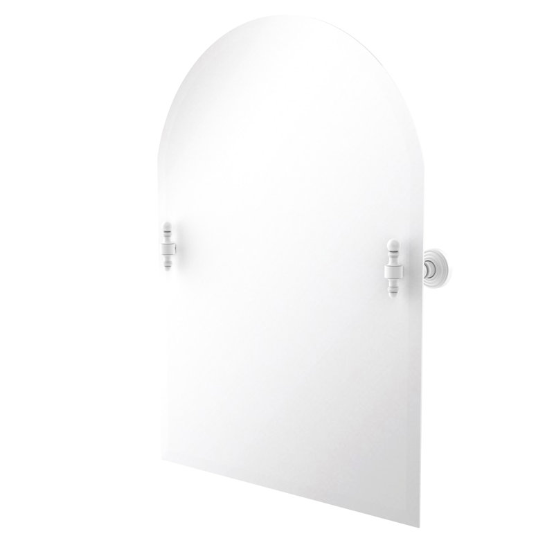 Miroir d'appoint Retro Wave, Blanc mat