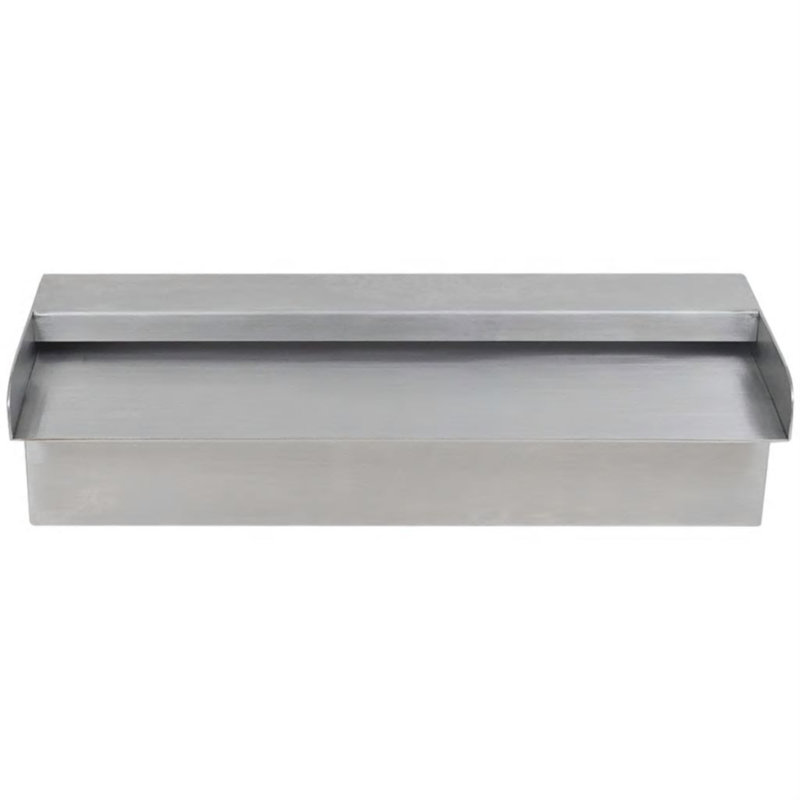 Waterfall Pool Fountain Spillway Waterfall Fountain Stainless Steel, 3.15" H x 11.8" W x 4.5" D